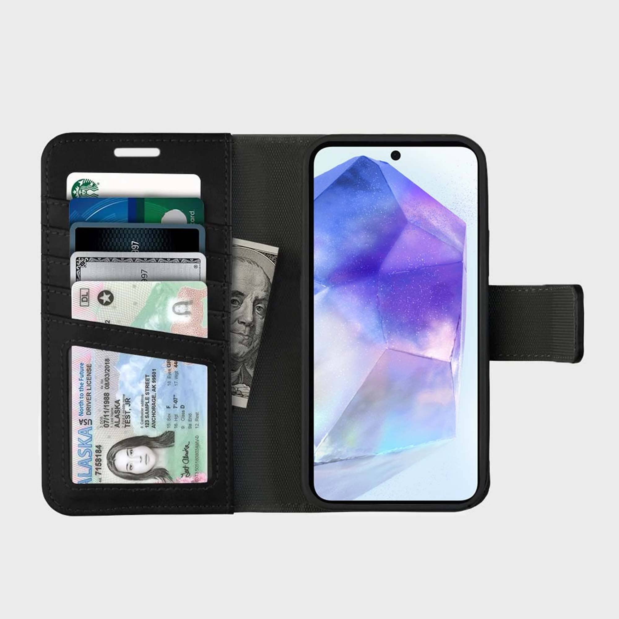 Samsung Galaxy S25 Edge Leather Wallet Case – 5th Ave Folio Cover