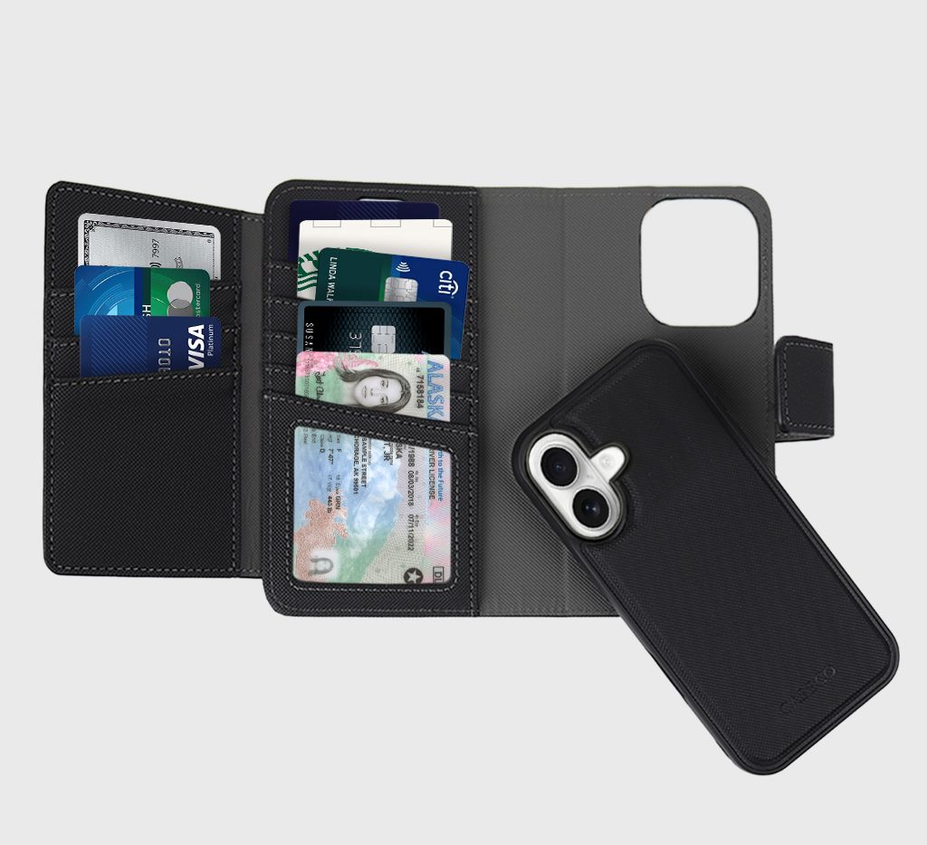 iPhone 17 Leather Wallet Case With MagSafe - Sunset Blvd