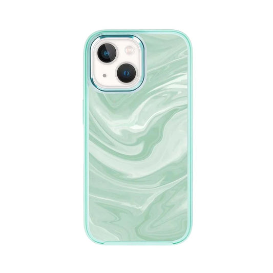 MagSafe iPhone 14 Plus Teal Swirl Case