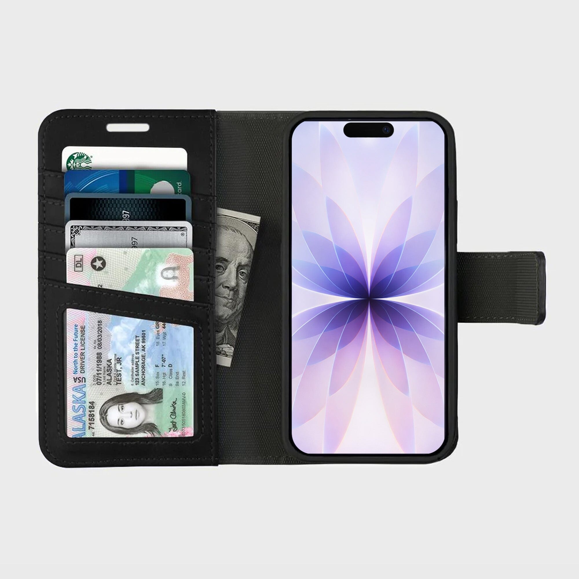 iPhone 17 Wallet Case with MagSafe – 5th Ave Vegan Leather Folio