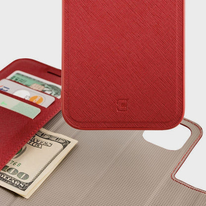 iPhone 12 Wallet Phone Case - Broadway, Red