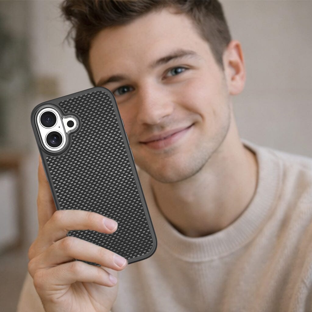 iPhone 17 Aramid Fiber Weave Pattern Case