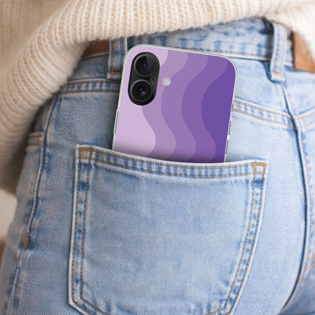 iPhone 16 Case With MagSafe - Purple Wave