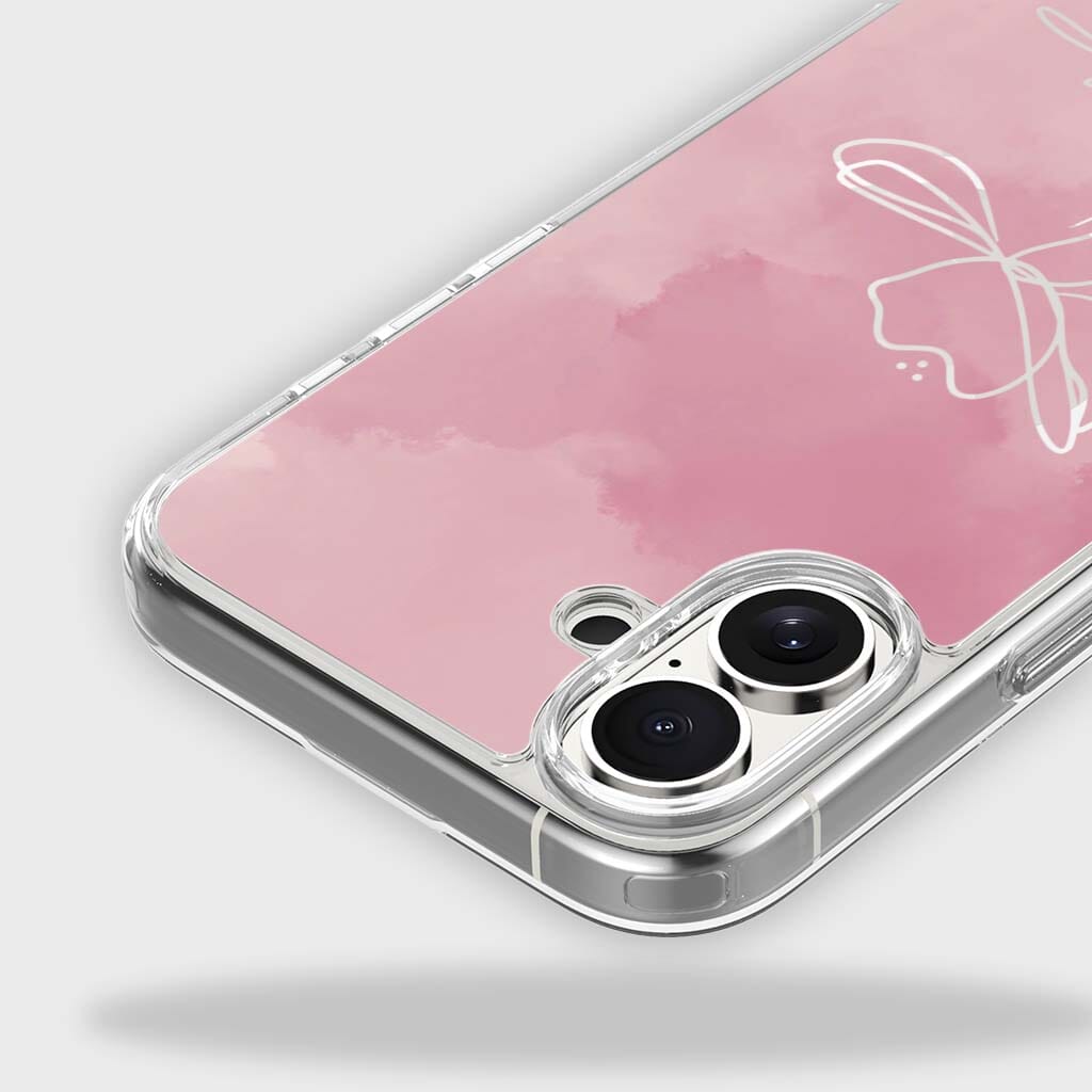 iPhone 16 Case With MagSafe - Pink Flower