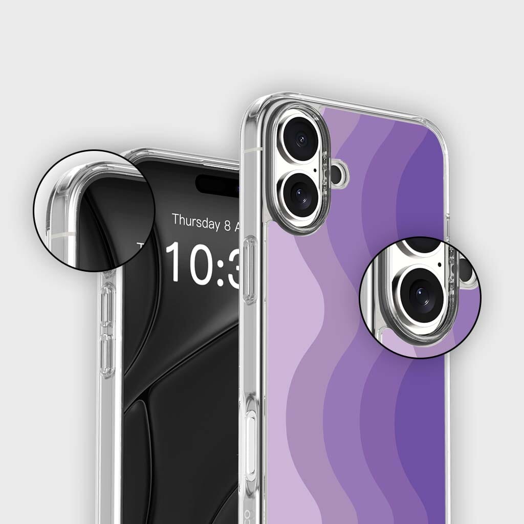 iPhone 16 Case With MagSafe - Purple Wave