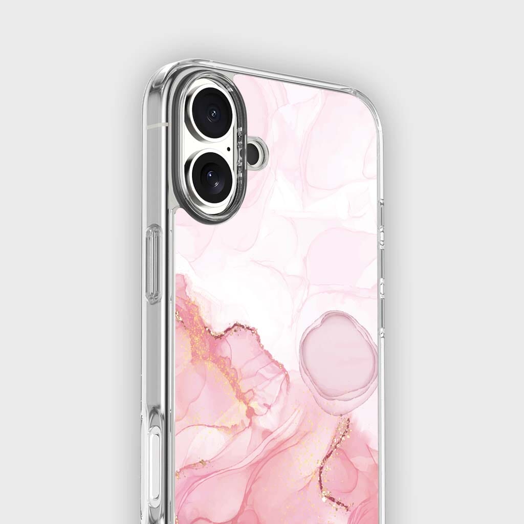 iPhone 16 Case With MagSafe - Pink Marble