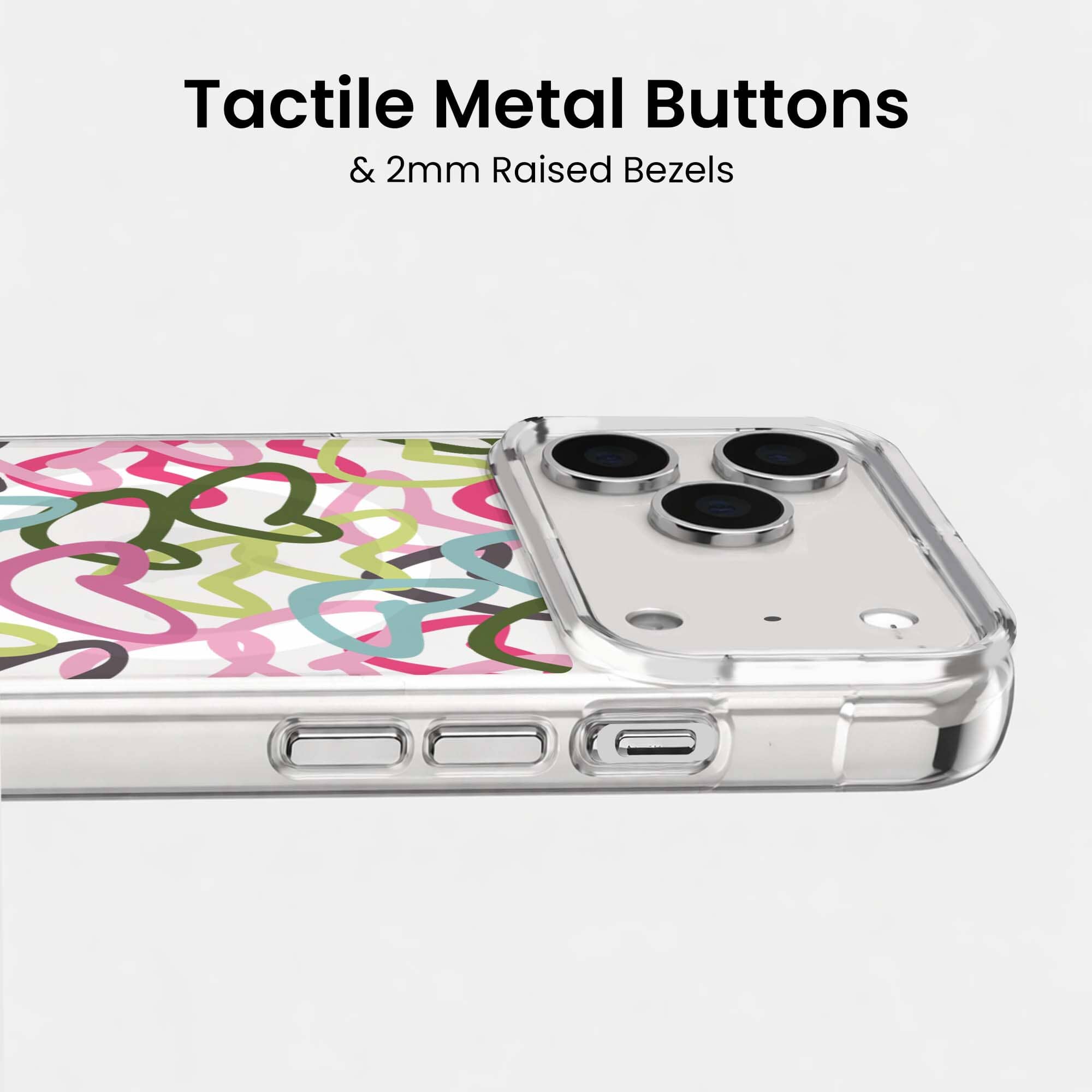 iPhone 17 Pro Max Clear Case – Graffiti Design | Slim Grip