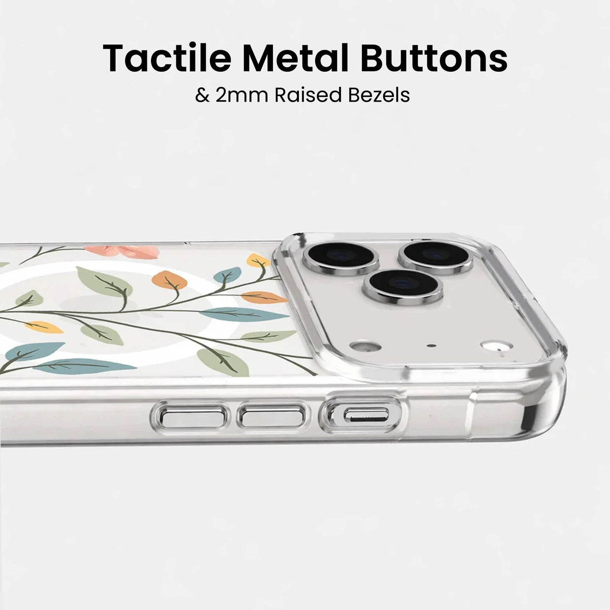 iPhone 18 Pro Max Easter Floral Clear Case with MagSafe