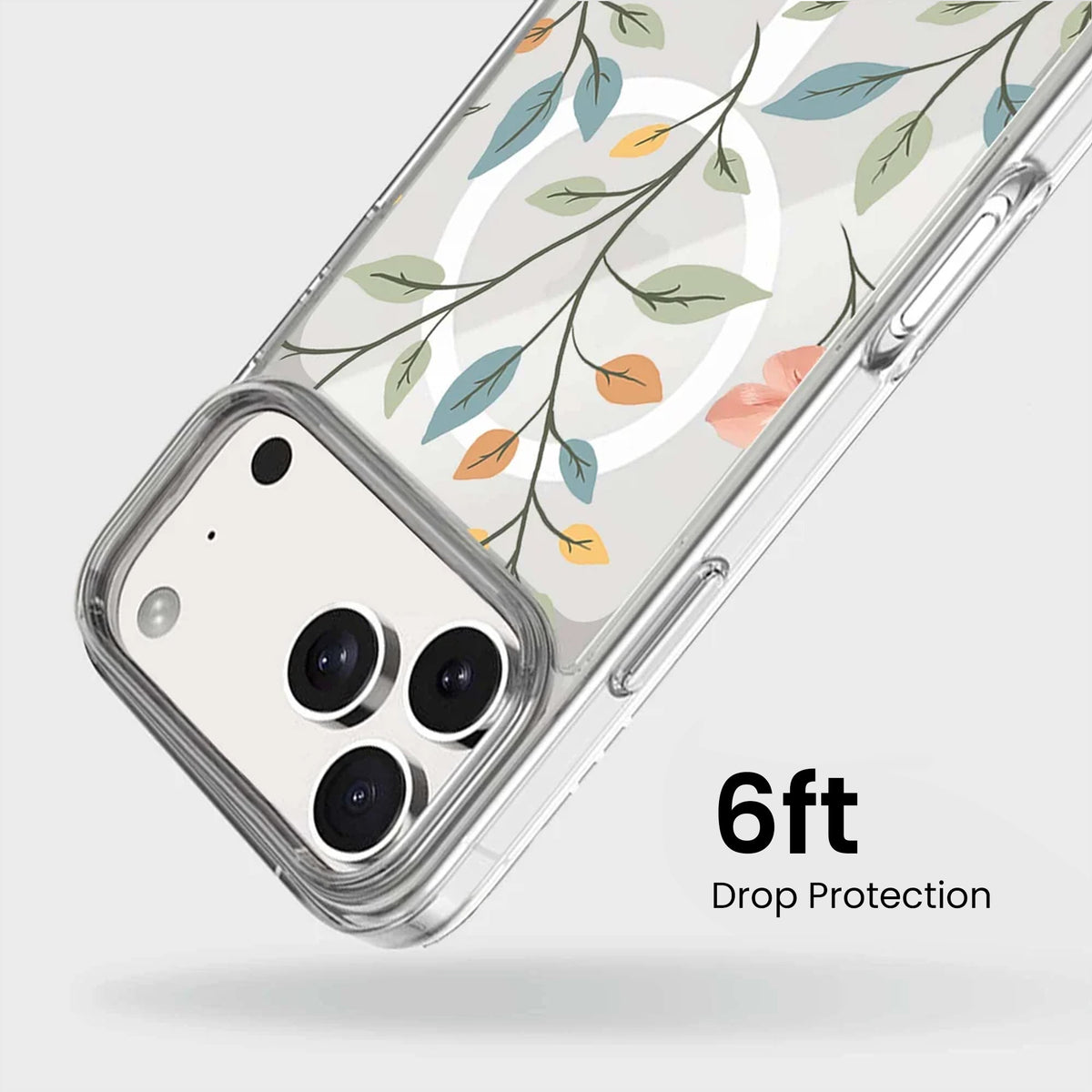 iPhone 18 Pro Max Easter Floral Clear Case with MagSafe