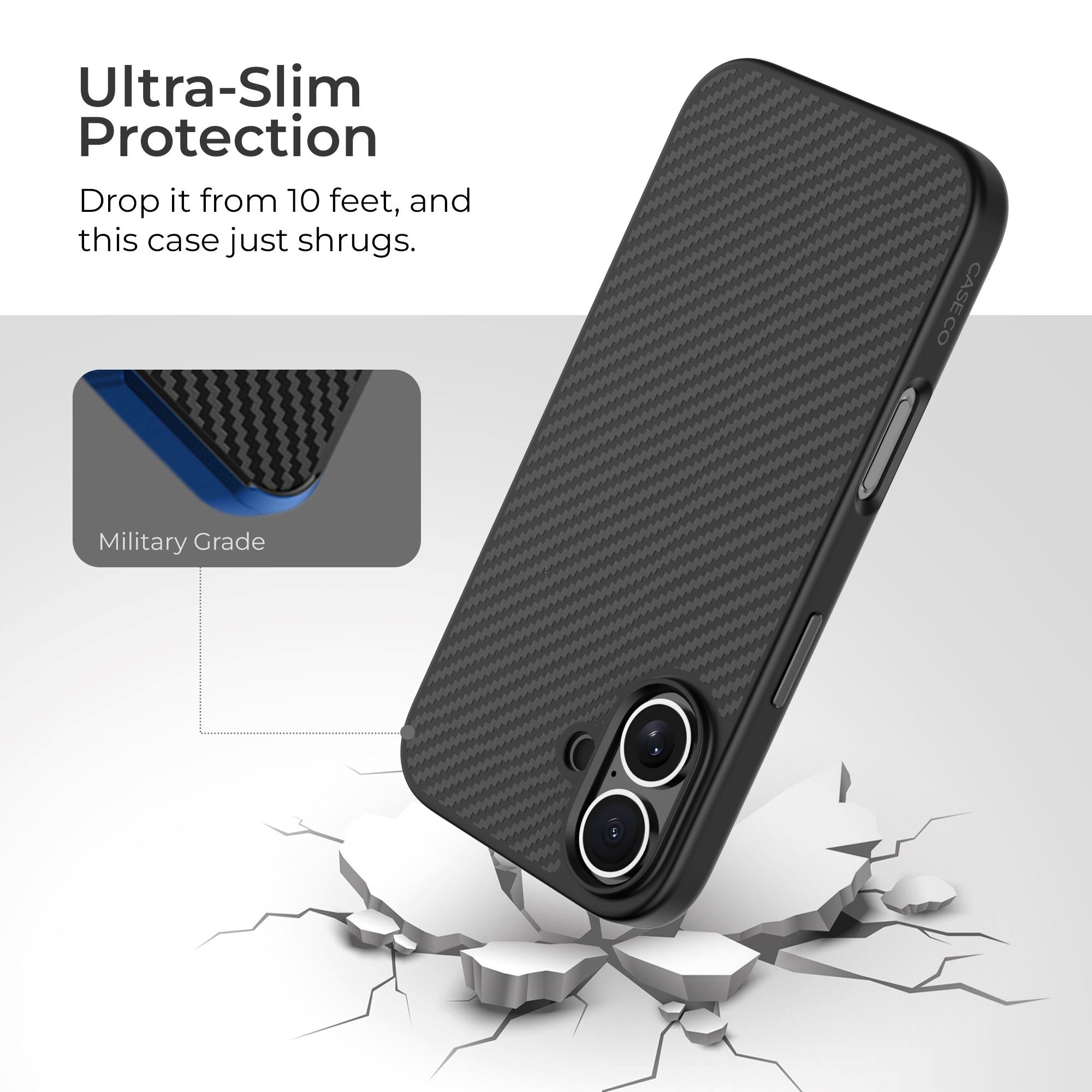 iPhone 16 Aramid Fiber Military-Grade Protective Case