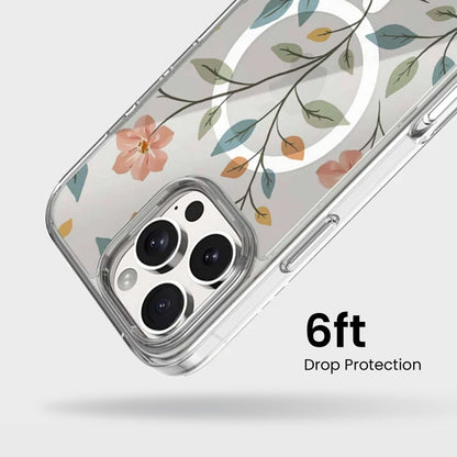 MagSafe iPhone 16 Pro Max Easter Floral Clear Case
