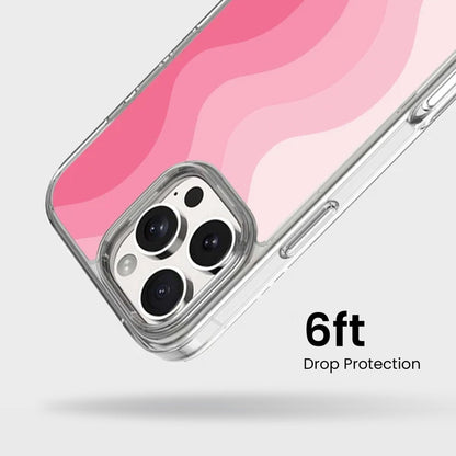 MagSafe iPhone 16 Pro Max Pink Wave Case