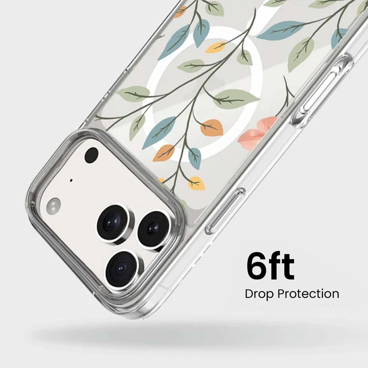 MagSafe iPhone 17 Pro Easter Floral Clear Case