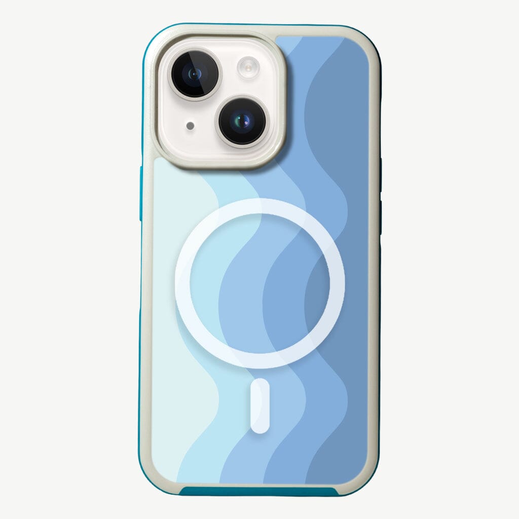 MagSafe iPhone 14 Plus Blue Wave Case