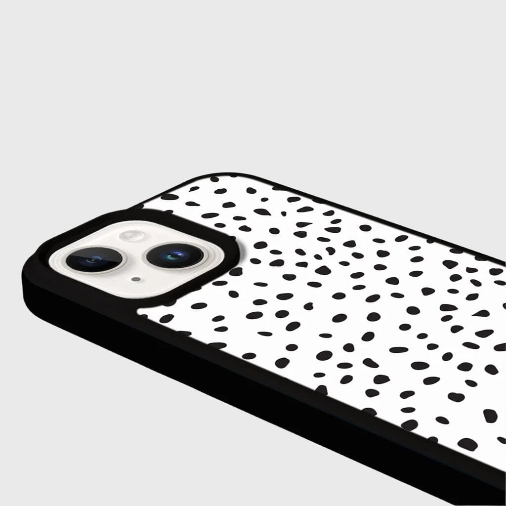 MagSafe iPhone 13 White Polka Dots Case