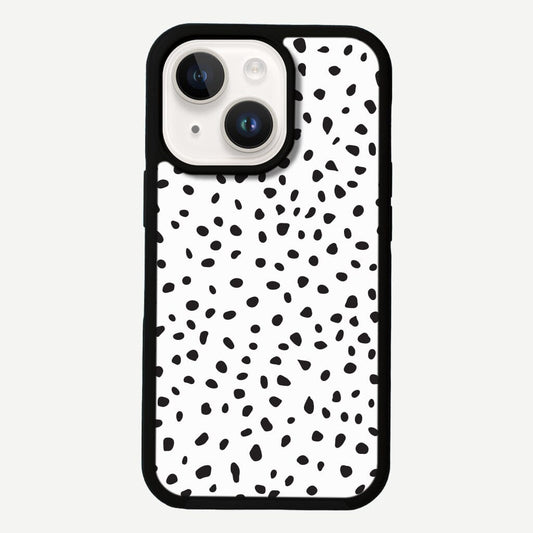 MagSafe iPhone 14 Plus White Polka Dots Case