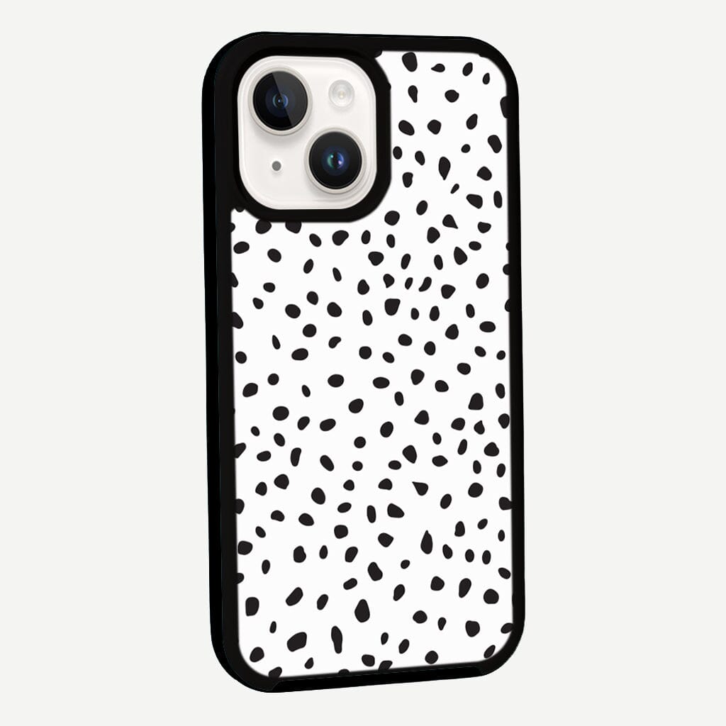 MagSafe iPhone 14 White Polka Dots Case