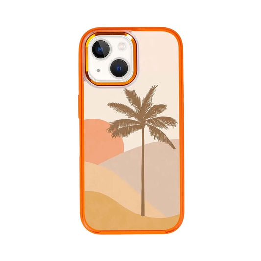 MagSafe iPhone 14 Plus Orange Leaf Case