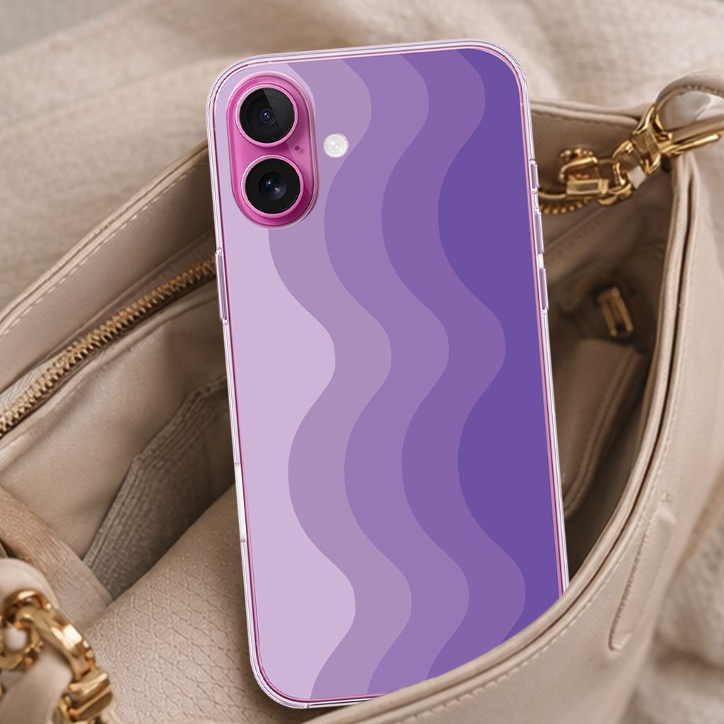 iPhone 16 Case With MagSafe - Purple Wave