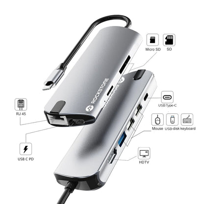Rockstone USB-C 9-in-1 Hub