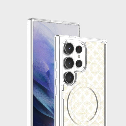 Samsung Galaxy S26 Ultra Clear Design Case - Petal Gold