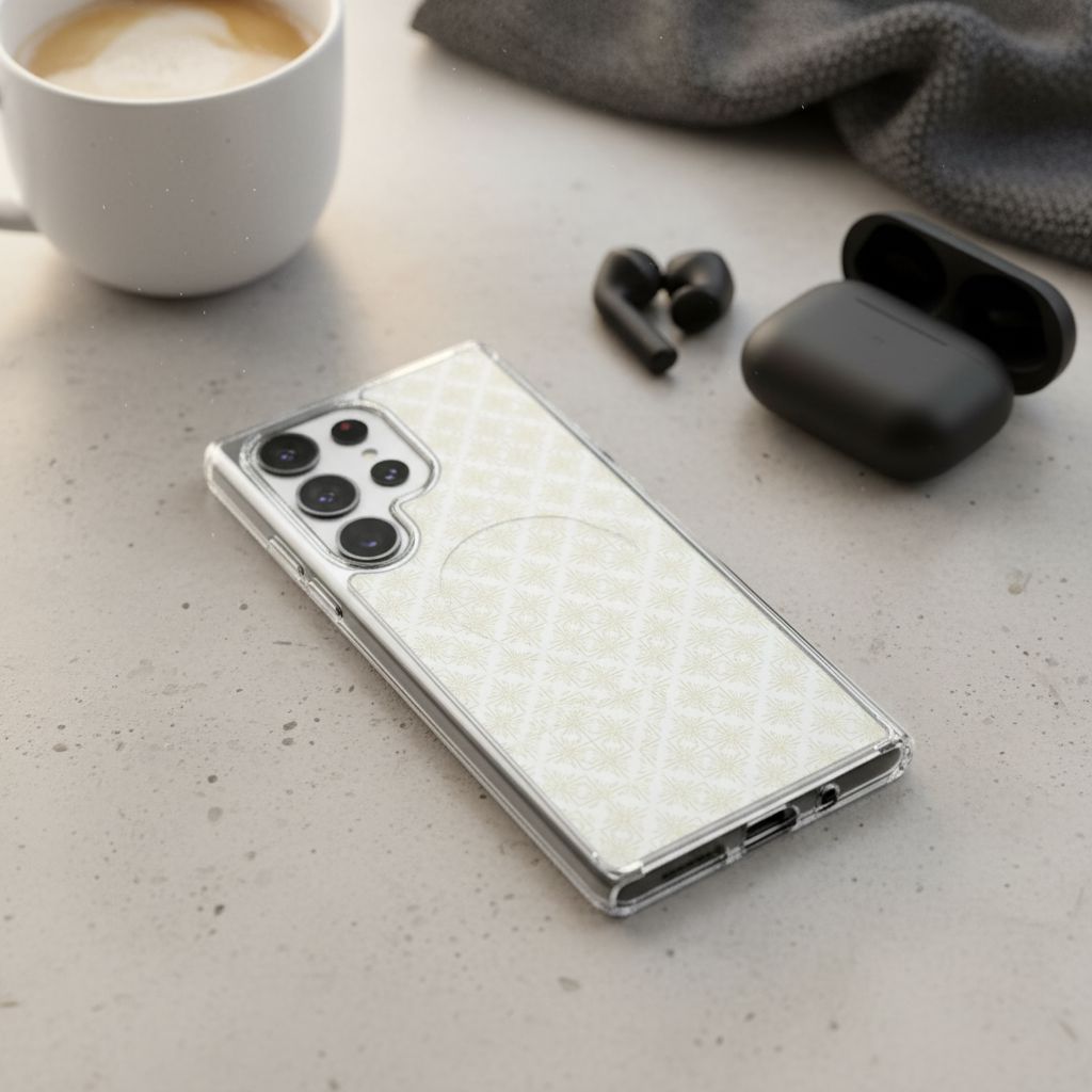 Samsung Galaxy S26 Ultra Clear Design Case - Petal Gold