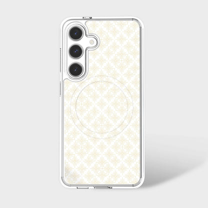 Samsung Galaxy S26 Clear Design Case - Petal Gold