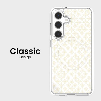 Samsung Galaxy S26 Clear Design Case - Petal Gold