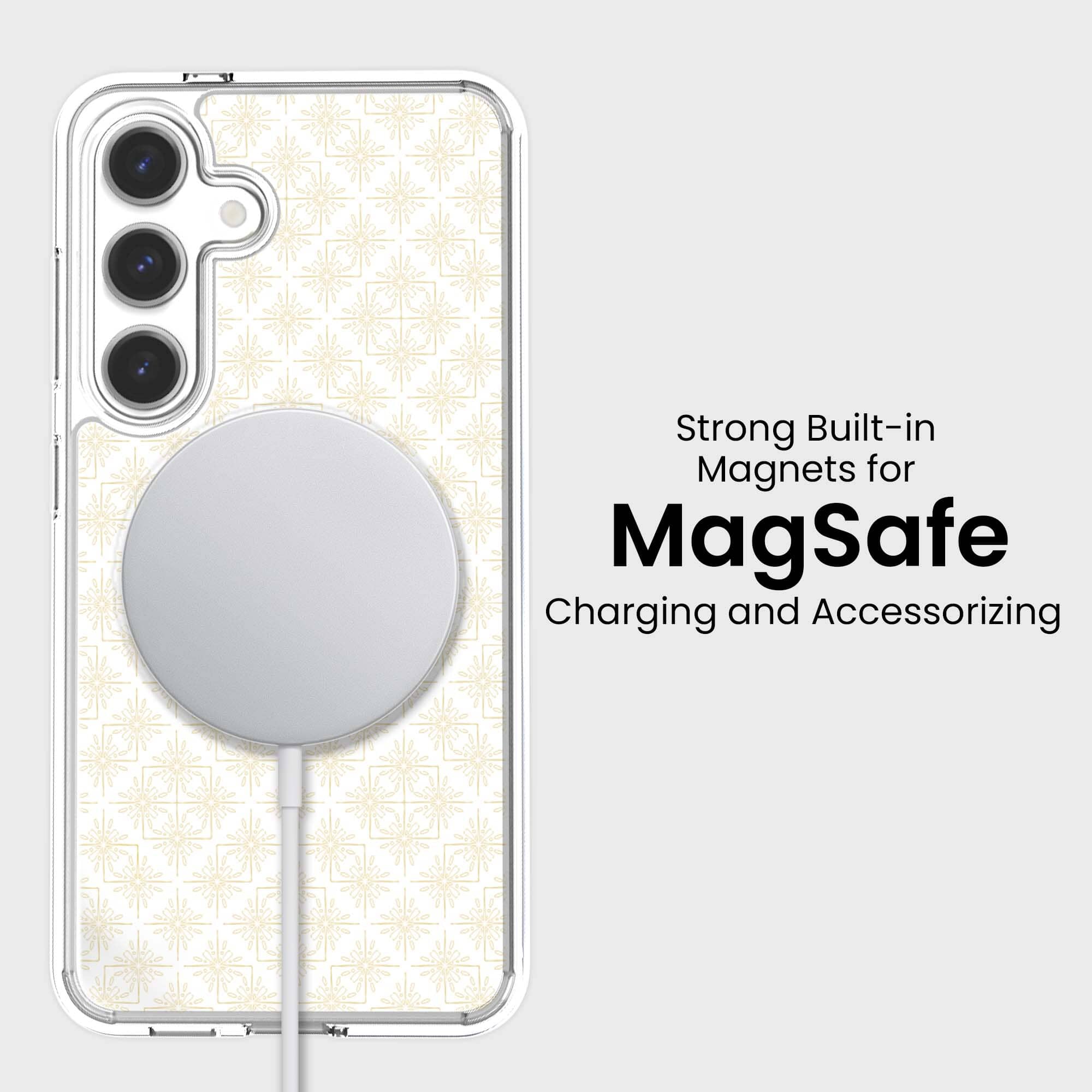 Samsung Galaxy S26 Clear Design Case - Petal Gold