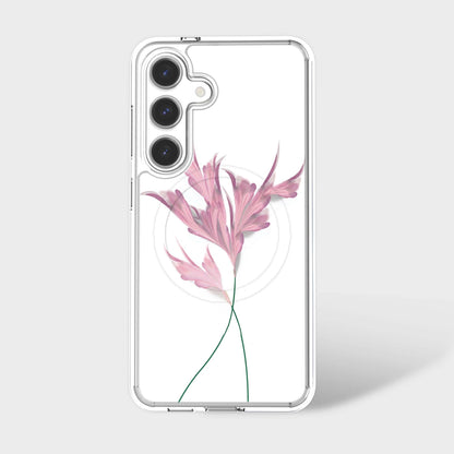 Samsung Galaxy S26 Clear Design Case - Rose Whisper
