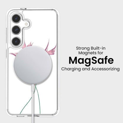 Samsung Galaxy S26 Clear Design Case - Rose Whisper