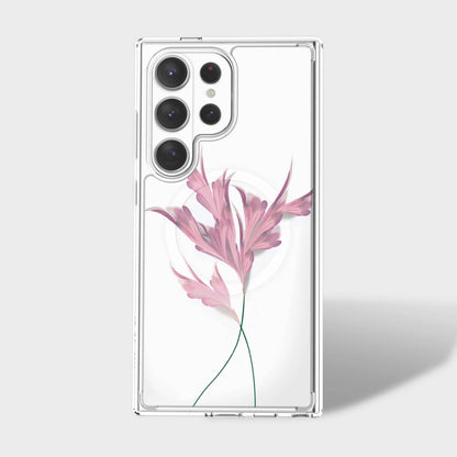 Samsung Galaxy S26 Ultra Clear Design Case - Rose Whisper