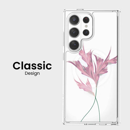 Samsung Galaxy S26 Ultra Clear Design Case - Rose Whisper