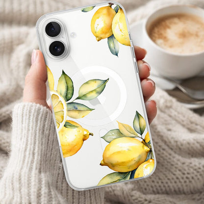 MagSafe iPhone 16 Lemons Clear Case