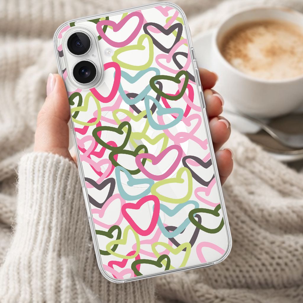 iPhone 16 Clear Case - Graffiti Design
