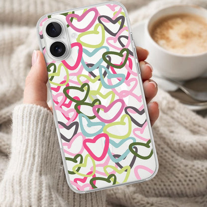 iPhone 16 Clear Case - Graffiti Design