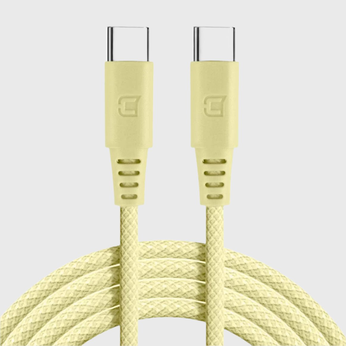 100W USB-C to USB-C Charge Cable (2M) - Pastel Yellow