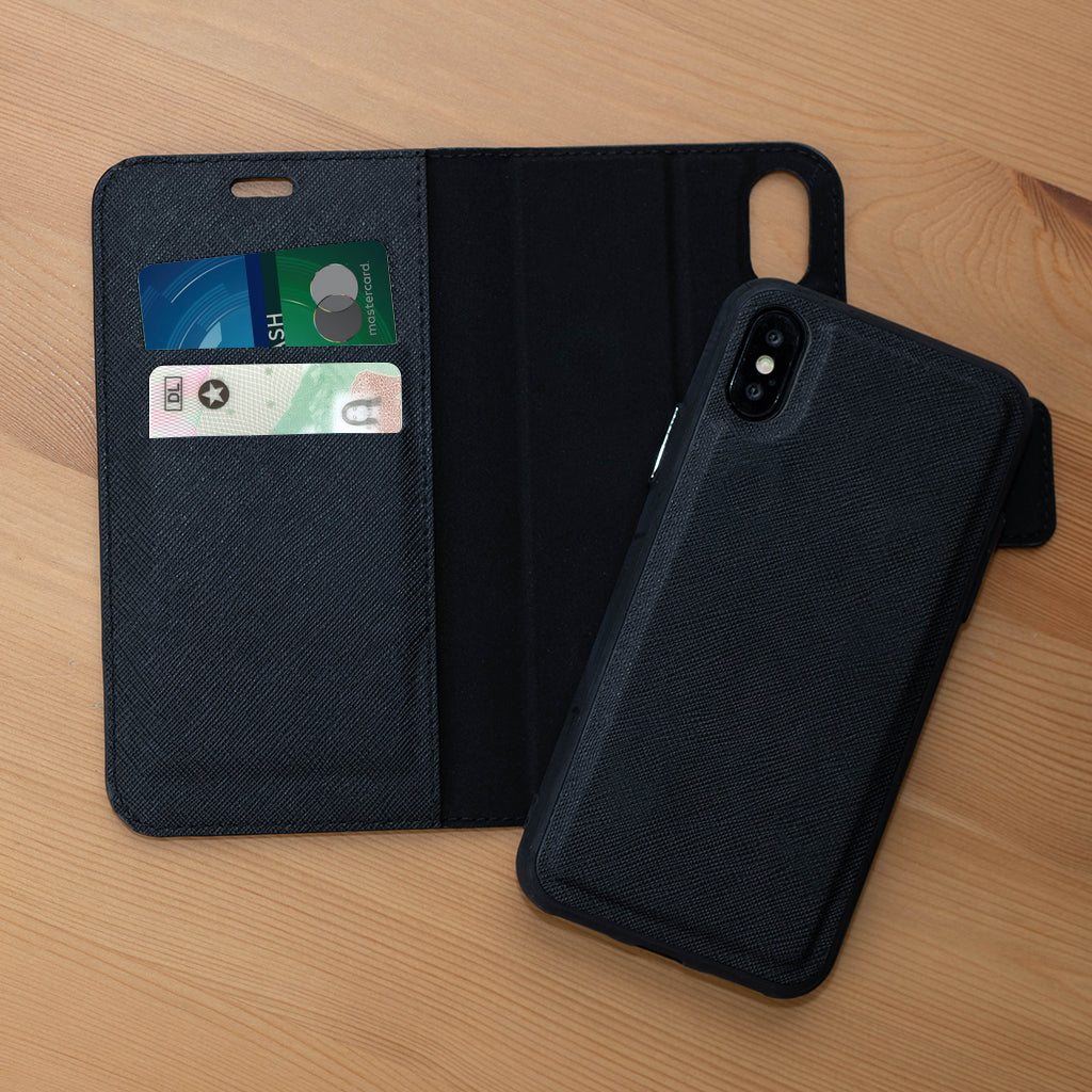 iPhone X / XS Magnetic Detachable Leather Wallet Case