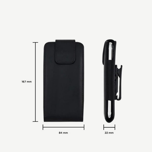 Samsung Galaxy S8 Plus Vertical Phone Belt Holster Pouch - Fits without Case