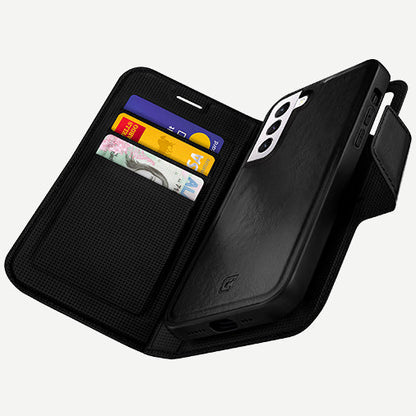 Samsung Galaxy S21 Leather Wallet Case - Bond I - Full Open