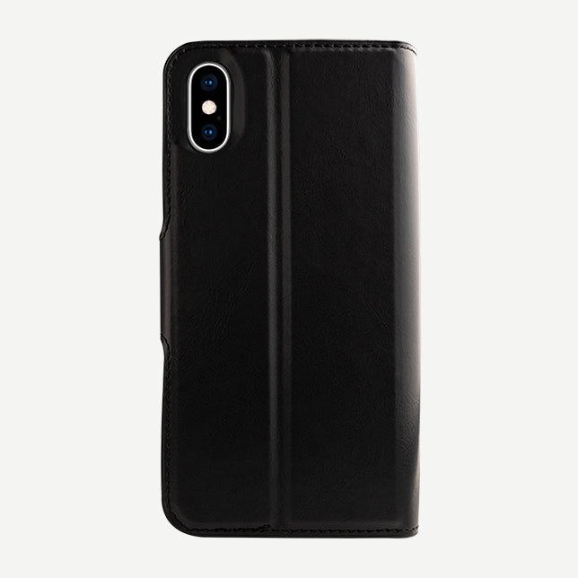 iPhone Xs Max Bond I, Black, Magnetic Wallet Folio Case by Caseco Inc